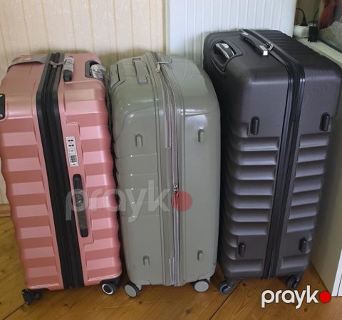 Sərt korpuslu səyahət çamadanları – 3 model - Material: yüngül və — Bakı