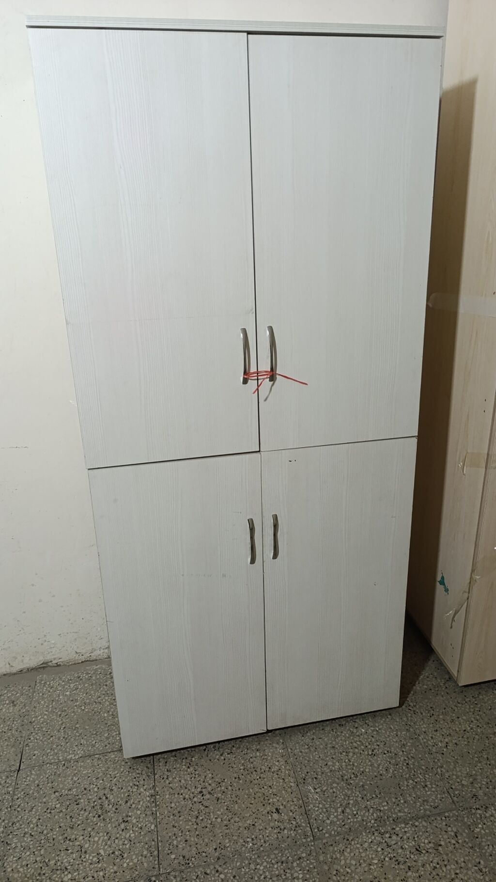 İşlənmiş, 4 qapılı, Ağ, Taxta, Açılan, Düz dolab — Mebel, Bakı (2)