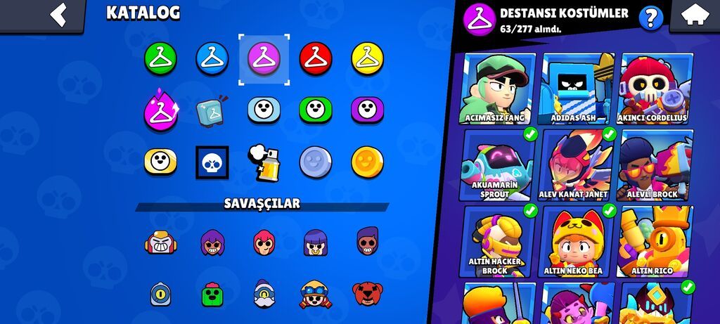 Brawl Stars hesabı – yüksək səviyyəli kolleksiya və kupalar.Real — Digər, Xırdalan (4)