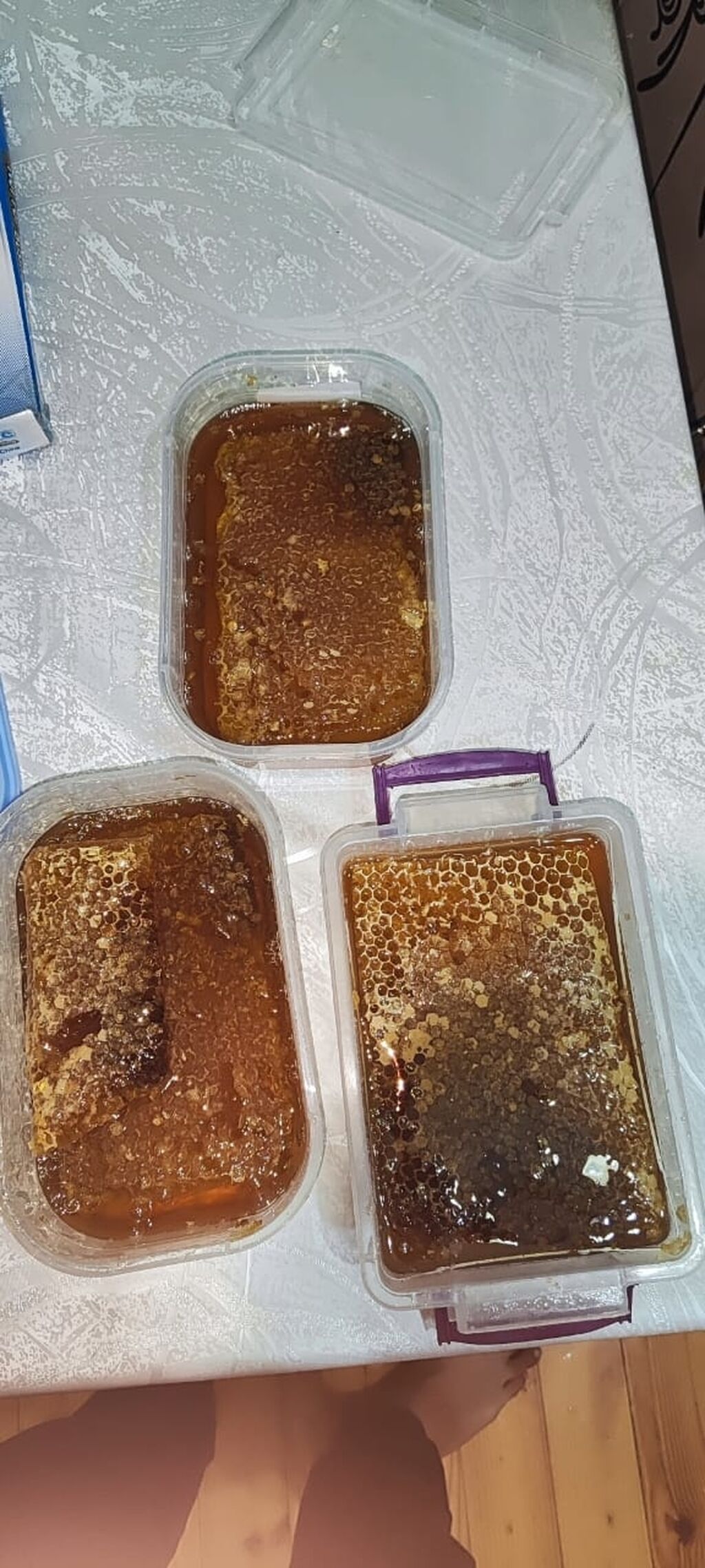 Satılır: Pətək balı (şan balı) - Təbii şanlarda toplanmış bal – dilim — Qida məhsulları, Bakı