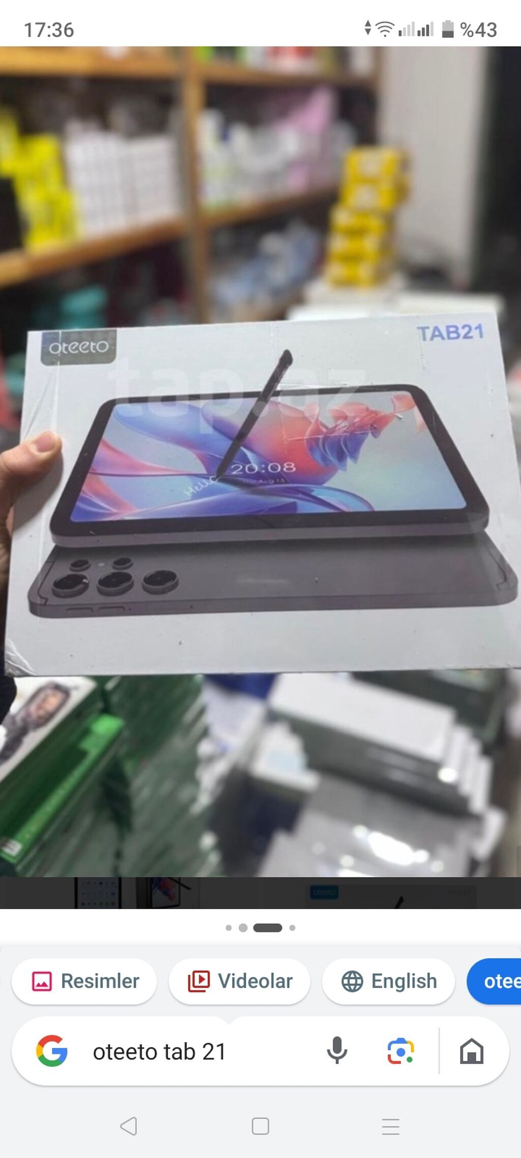 Oteeto TAB21 planşet - Qutu komplektidir. - Qələmi sınıb — Digər planşetlər, Digah