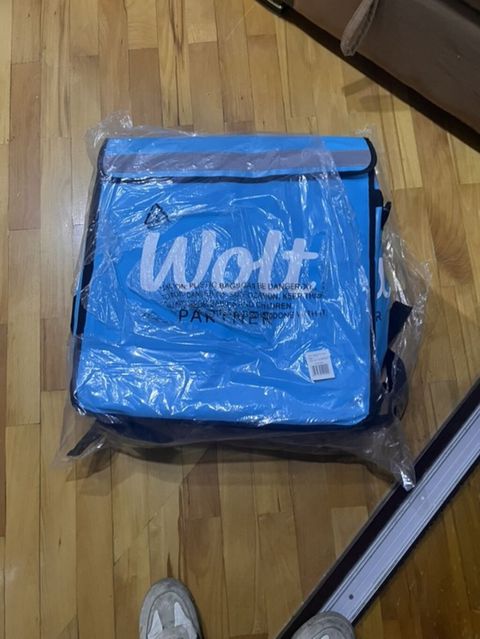 Wolt çatdırılma çantası – izotermik termos çanta - Rəng: mavi, Wolt — Masazır