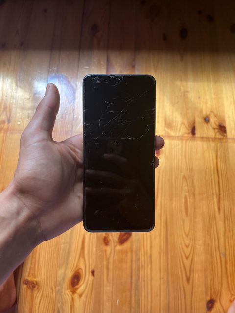 Samsung Galaxy A12, 64 GB, rəng - Qara, Qırıq — Astara