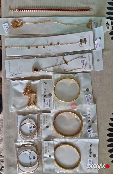 Qadın bəzək əşyaları dəsti – Stainless steel və fashion jewellery — Bakı