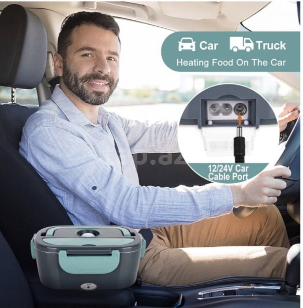 Elektrikli İsitməli Lunch Box – ev yeməyinizi hər yerdə isti saxlayan — Avto, Bakı (2)