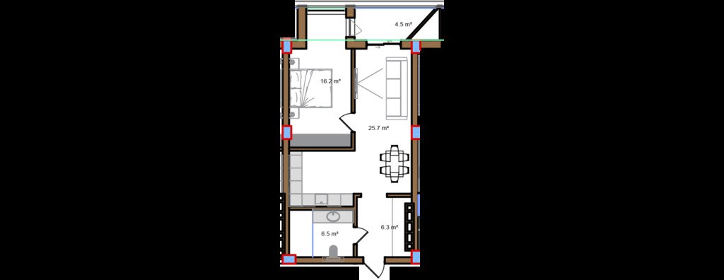 Satılır 2 otaqlı yeni tikili 71.7 m² — Mənzil, Bakı (7)