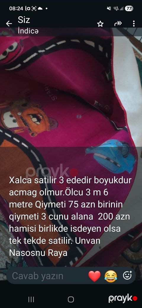 Xalça Kredit yoxdur
