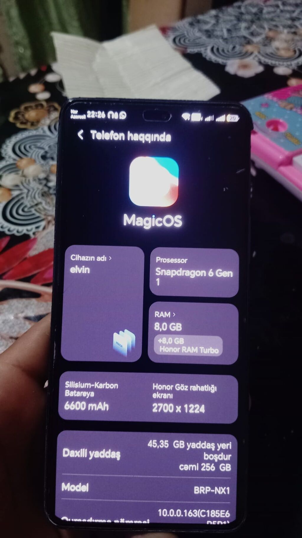 Honor 256 GB, rəng - Qara, İki sim kartlı — Honor, Bakı (3)