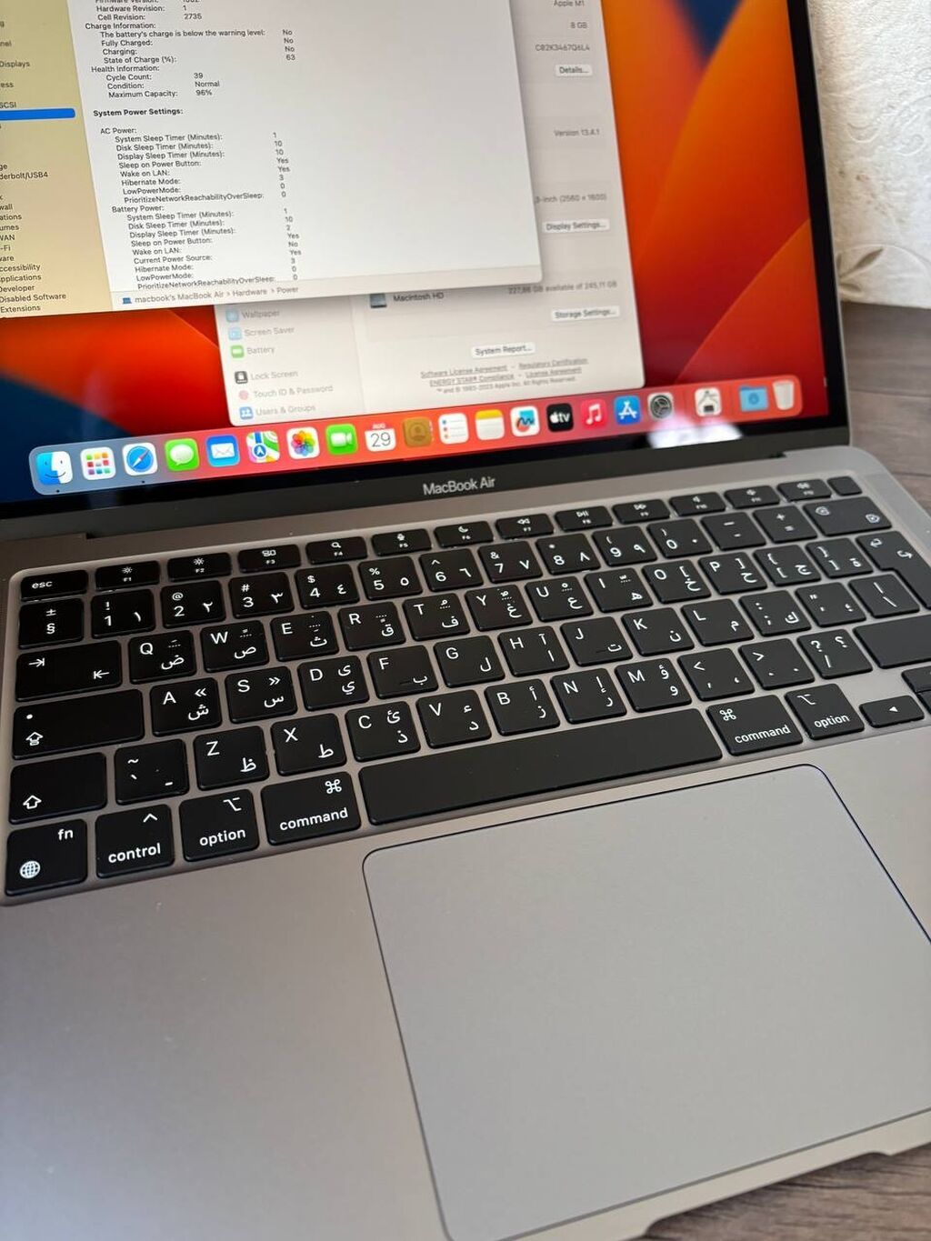 İşlənmiş Apple MacBook, 13.3 Apple M1, 256 GB, Ünvandan götürmə, Pulsuz çatdırılma, Ödənişli çatdırılma — Apple Macbook, Bakı (4)