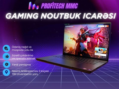 Oyun noutbuk icarəsi — Bakı