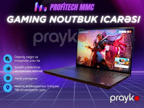 Oyun noutbuk icarəsi — Bakı