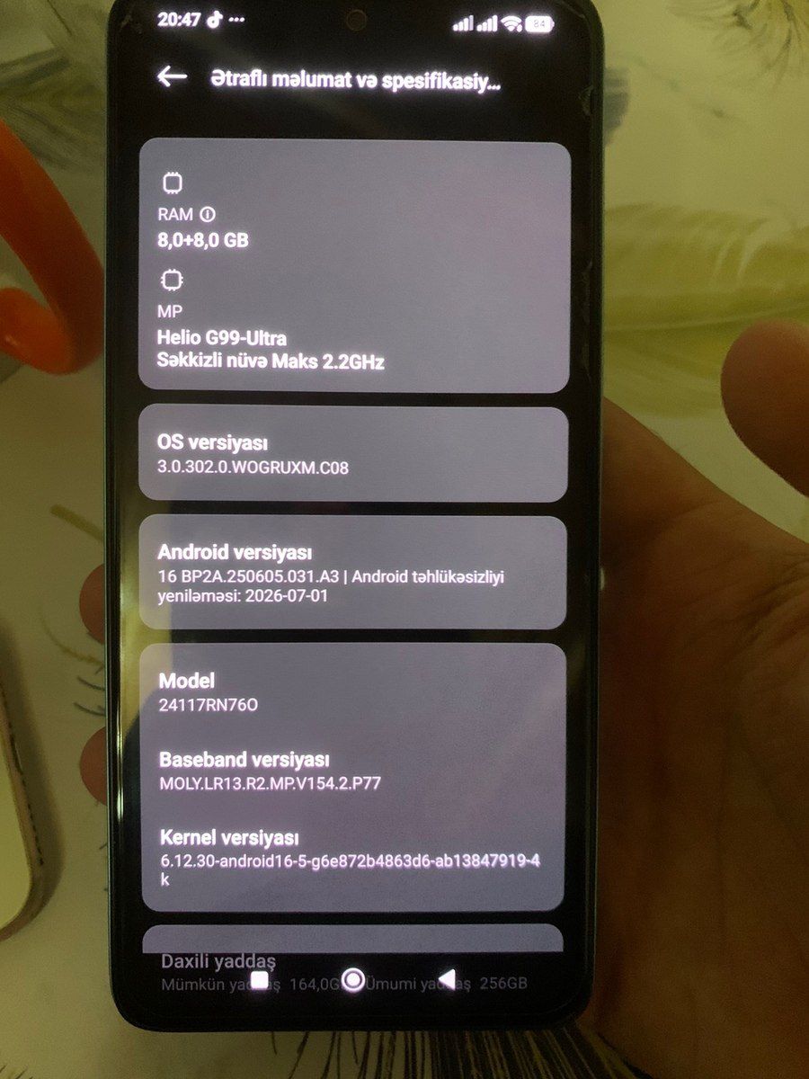 Xiaomi Redmi Note 14 Ocean Blue 256GB/8GB — Smartfonlar, Bakı (2)