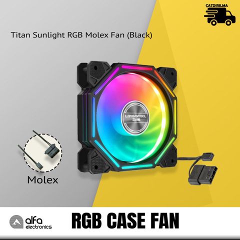 Titan Sunlight RGB Molex Fan (Black)