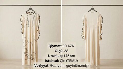 Gündəlik don, Maksi, M — Bakı