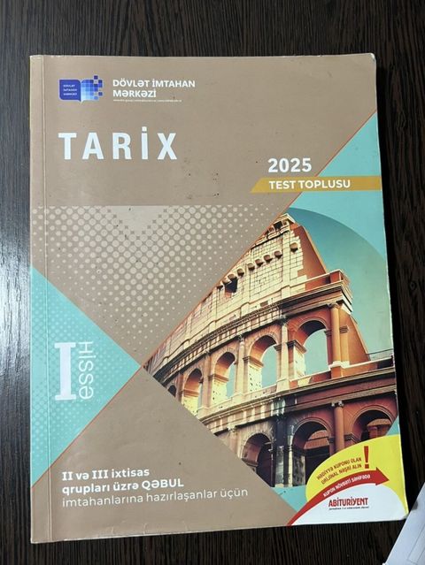 “Tarix 2025 – Test Toplusu” (DİM) 1-ci və 2-ci hissə Birlikdə- 8 azn — Digah