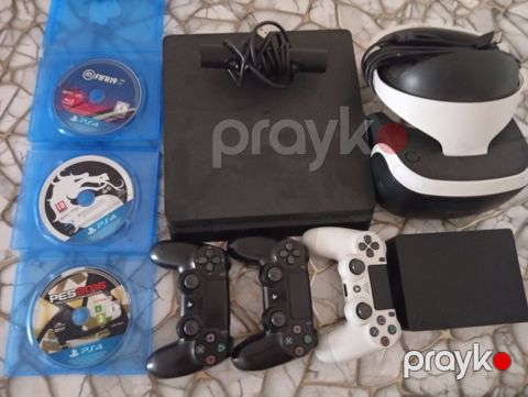 PlayStation 4 oyun paketi Komplekt: - PS4 slim konsolu - 3 ədəd — Bakı