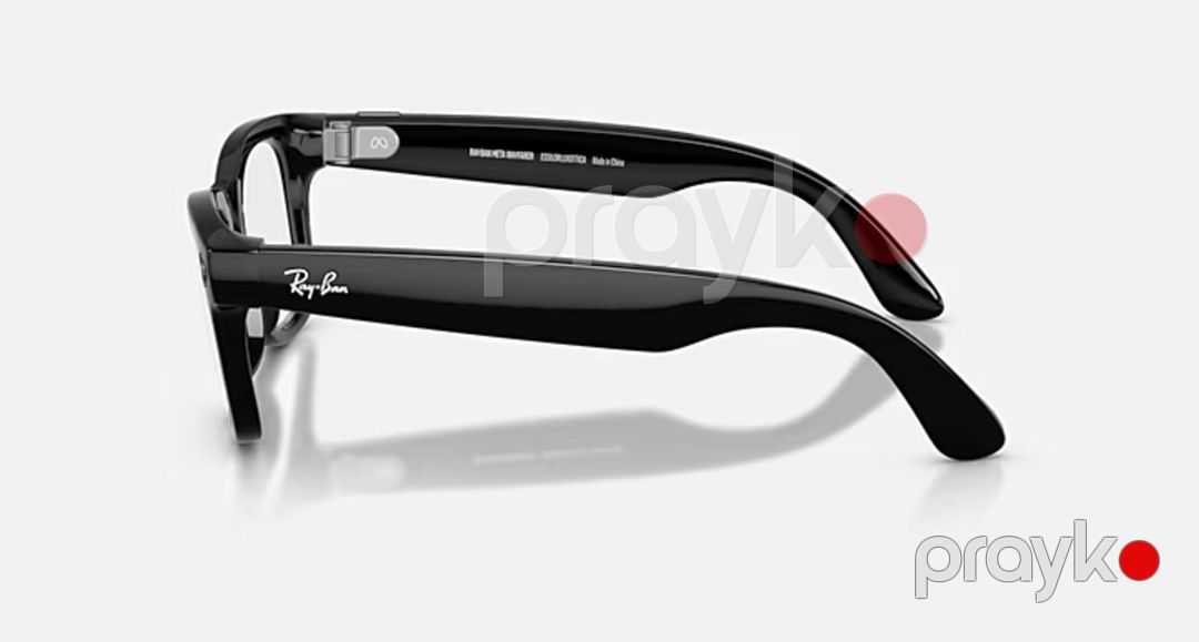 Ray-Ban Meta Wayfarer Gen 2 Shiny Black / Transitions Graph Green — Səs texnikası, Bakı (6)