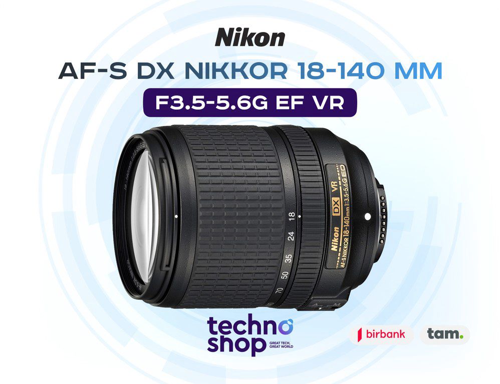 Linza "Nikon AF-S DX Nikkor 18-140 mm f/3.5-5.6G EF VR" — Elektronika, Bakı