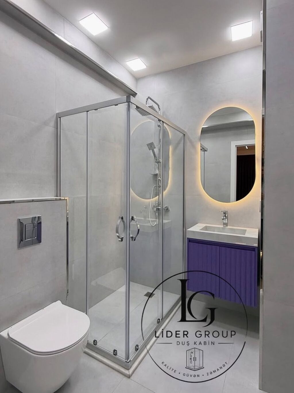 Duş kabinləri – Lider Group Müasir hamam otaqları üçün funksional və — Duş kabin və bölmələr, Bakı (3)