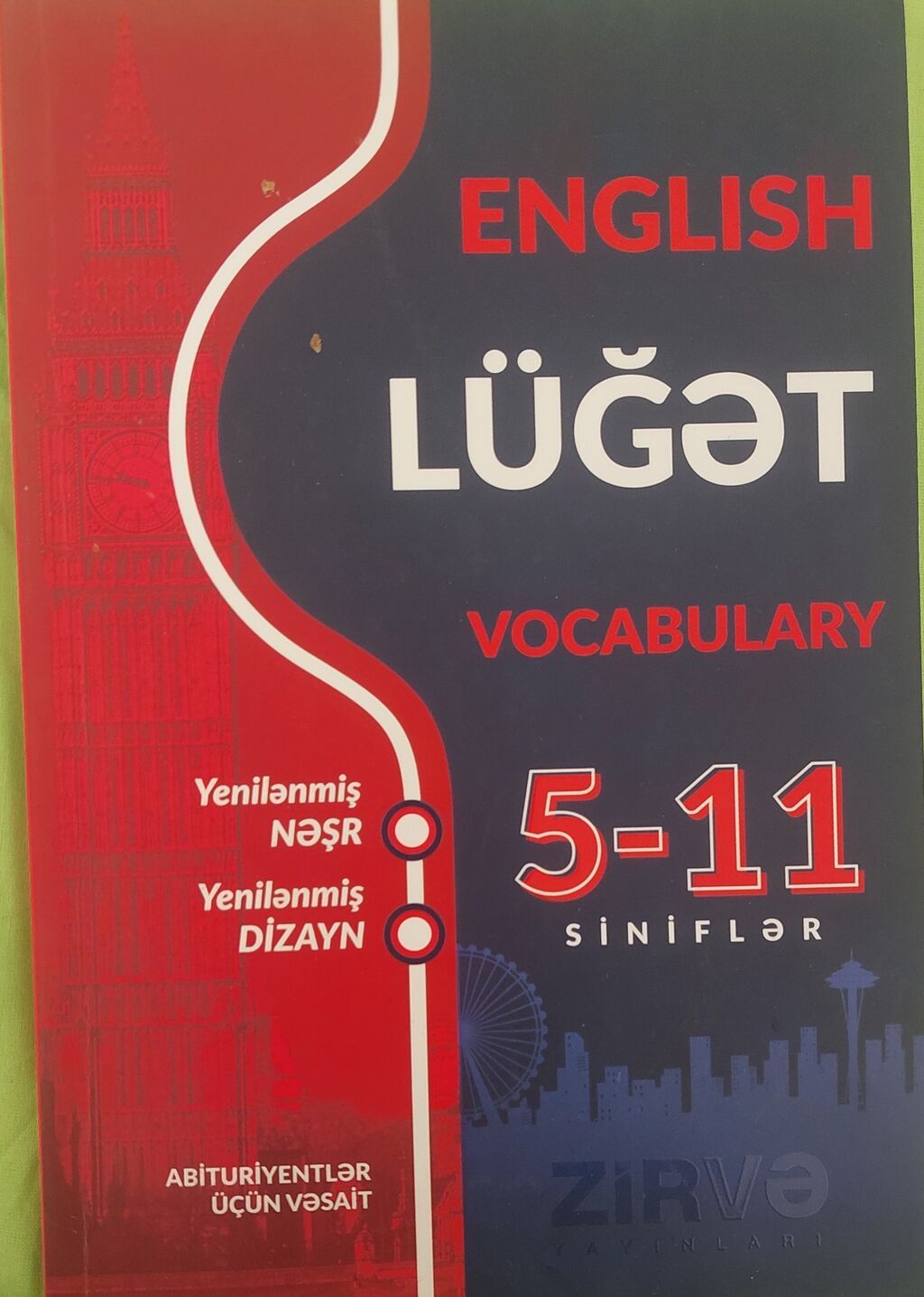 Məhsul: “English Lüğət – Vocabulary, 5–11 siniflər” Nəşriyyat: Zirvə — Kitablar, Bakı