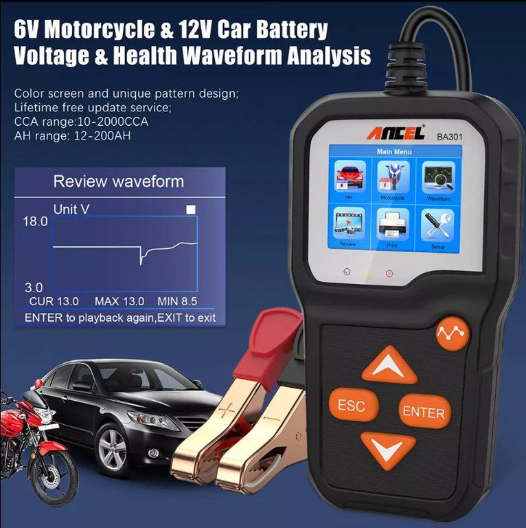 Battery tester "Ancel Car" — Ehtiyat hissələri və aksesuarlar, Bakı (2)