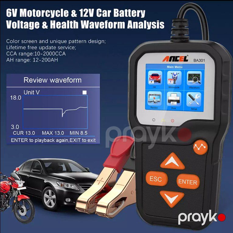 Battery tester "Ancel Car" — Ehtiyat hissələri və aksesuarlar, Bakı (2)