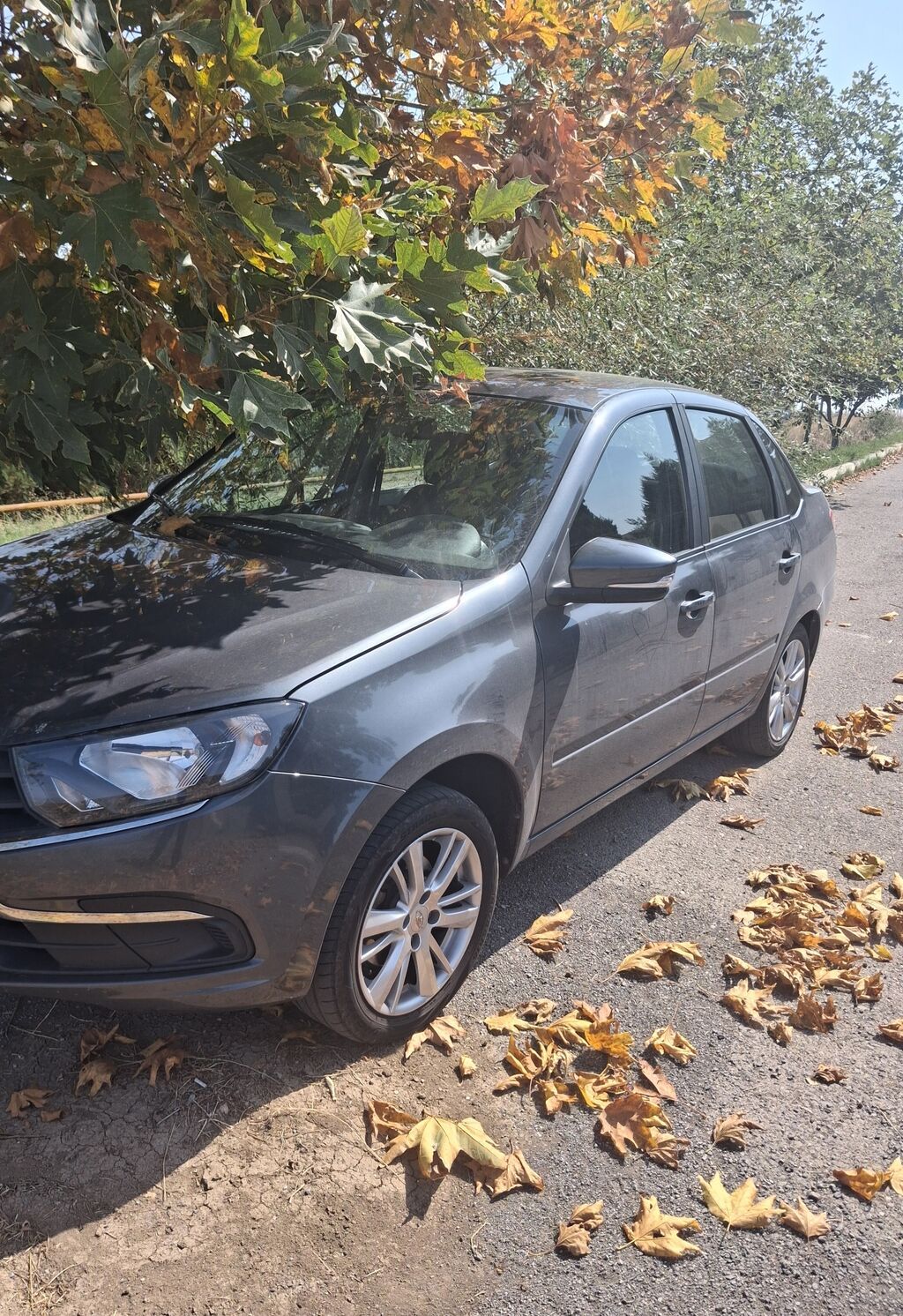 Lada Granta sedan - Korpus: 4 qapılı sedan, tünd boz rəng - Mühərrik — Avtomobillər, Gəncə (3)