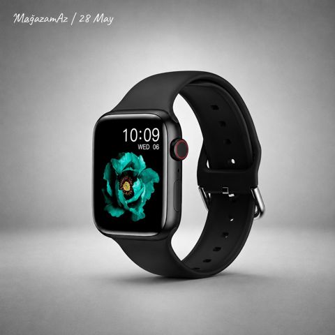 SK8 Pro Max Black Smart Saat — Bakı