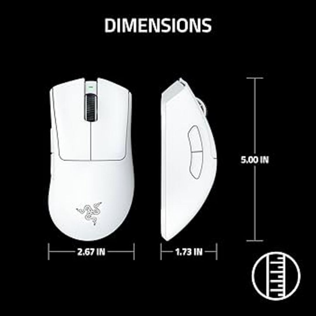 Razer DeathAdder V3 Pro — Wireless / Usb-c / White — Periferik cihazlar, Bakı (2)