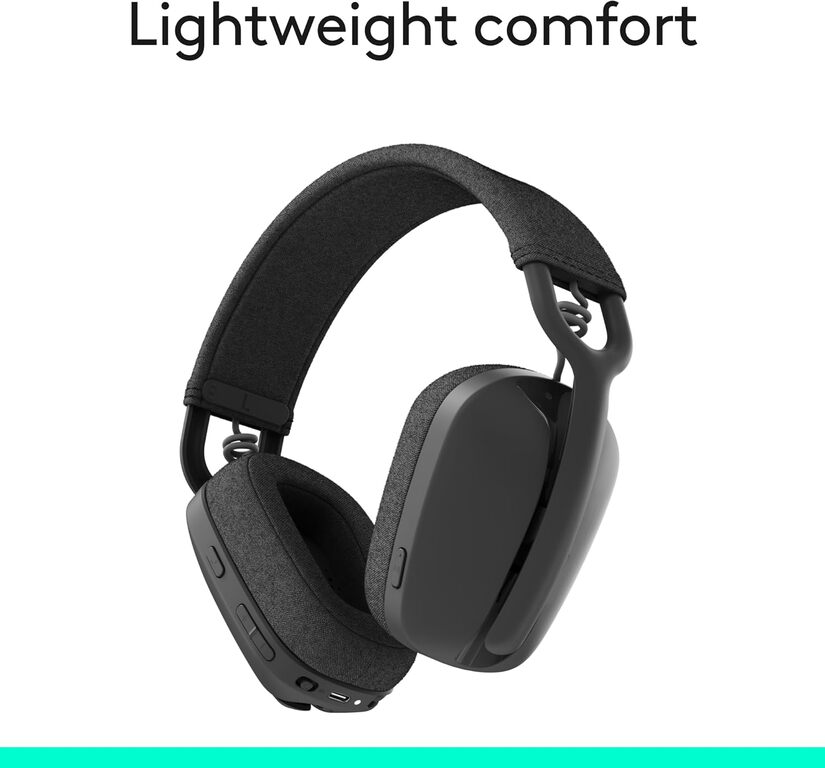 Logitech Zone Vibe 100 Lightweight Wireless Over Ear Headphones — Səs texnikası, Bakı (8)