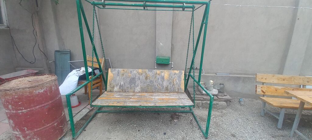 Bağ yelləncəyi və piknik dəsti Məhsul təsviri: - Gücləndirilmiş metal — Mobilya dəstləri, Sumqayıt (6)