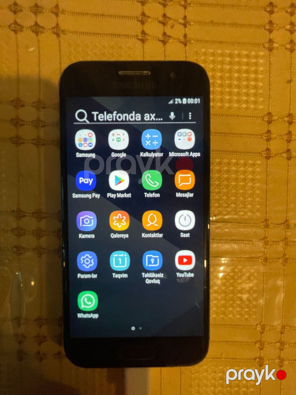 Samsung Galaxy A3 2017, 16 GB, rəng - Qara, Barmaq izi — Samsung, Bakı (4)