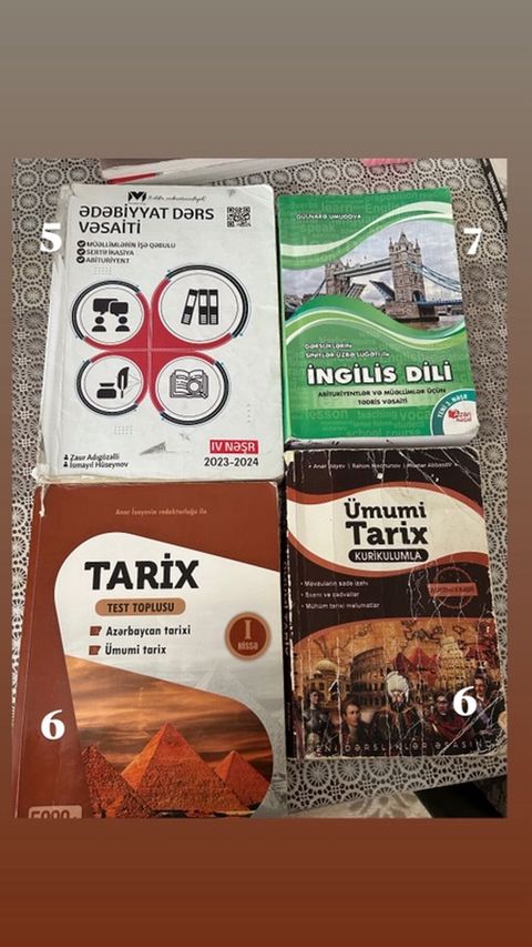 Dərs vəsaitləri və test topluları dəsti - Ədəbiyyat Dərs Vəsaiti (IV — Bakı