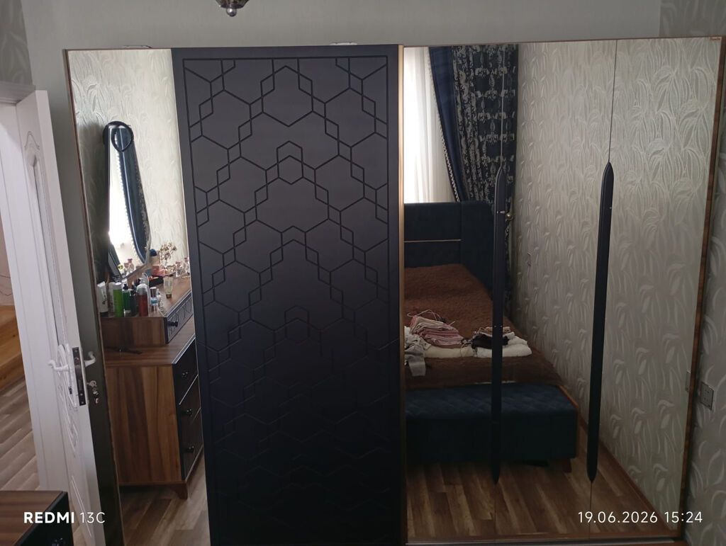 2 təknəfərlik çarpayı, Dolab, Komod, Termo, Türkiyə, İşlənmiş — Yataq otağı mobilya dəstləri, Masazır (3)