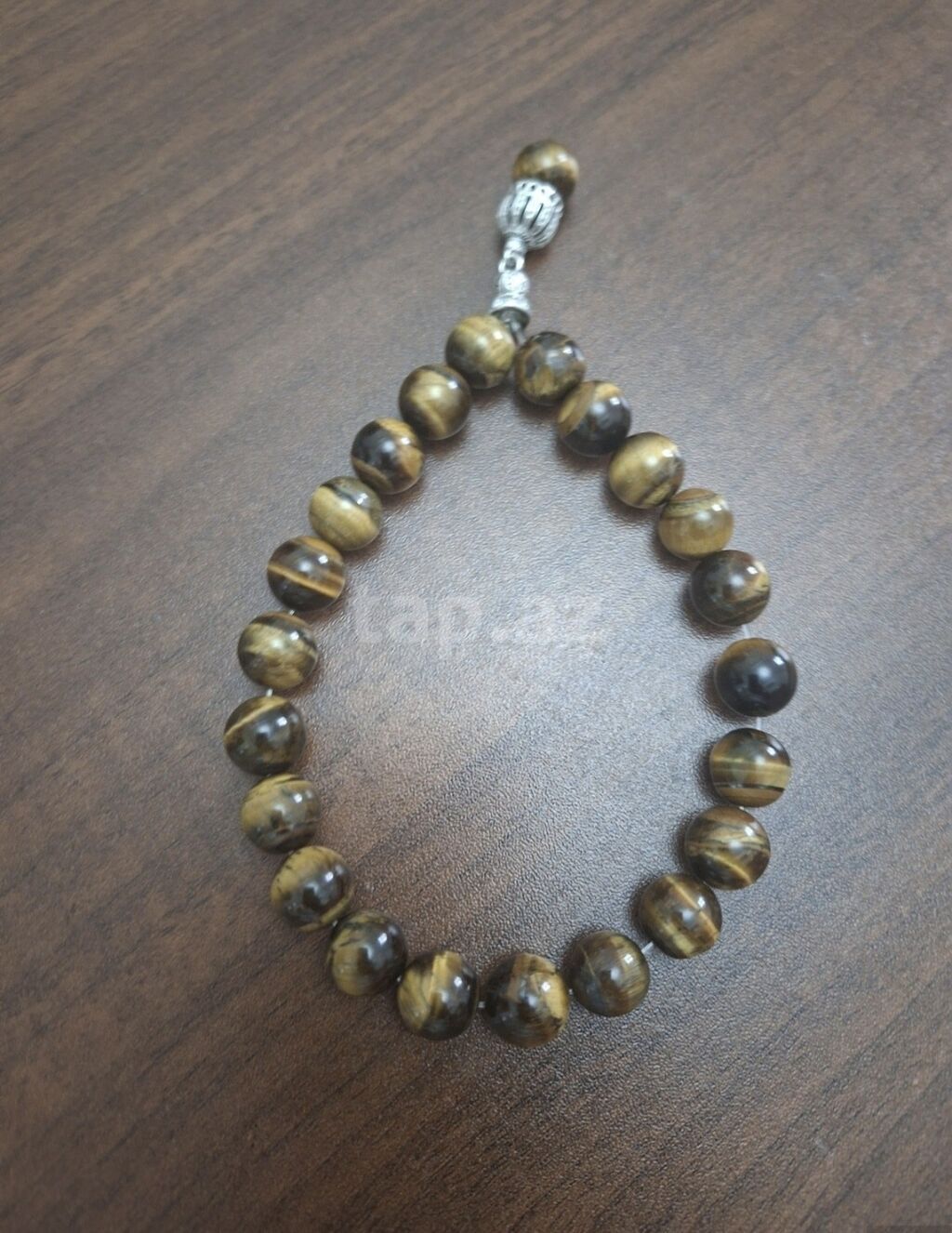 Xacmazdadir Təbii “Pələng gözü” daşından təsbeh - Material: Pələng — Aksesuarlar, Xaçmaz (2)
