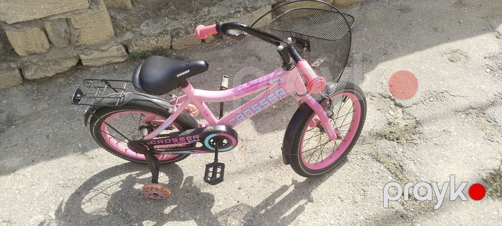 Uşaq velosipedi – Crosser, 16" təkər ölçüsü - Rəng: çəhrayı-qara — Uşaq velosipedləri, Güzdək (2)