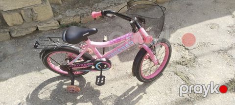 Uşaq velosipedi – Crosser, 16 düymlük - Rəng: çəhrayı-qara - Çərçivə — Güzdək