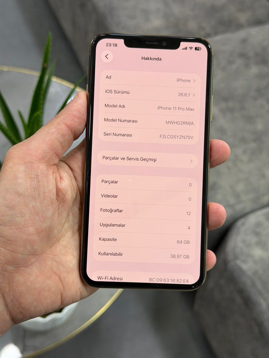 Apple iPhone 11 Pro Max Gold 64GB/4GB — Smartfonlar, Bakı (6)