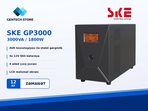 3000VA UPS - SKE GP3000 (AVR Funksiyalı) — Bakı