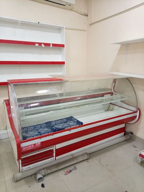Soyuduculu vitrinin (market üçün) - Növ: Ön şüşəli, üfüqi soyuducu — Bakı