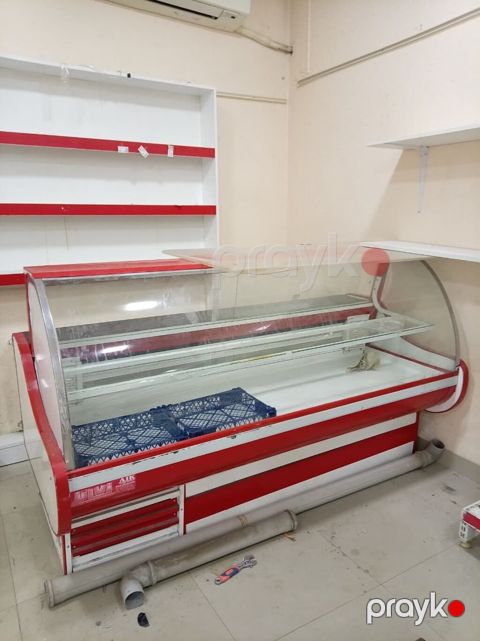 Soyuduculu vitrinin (market üçün) - Növ: Ön şüşəli, üfüqi soyuducu — Bakı