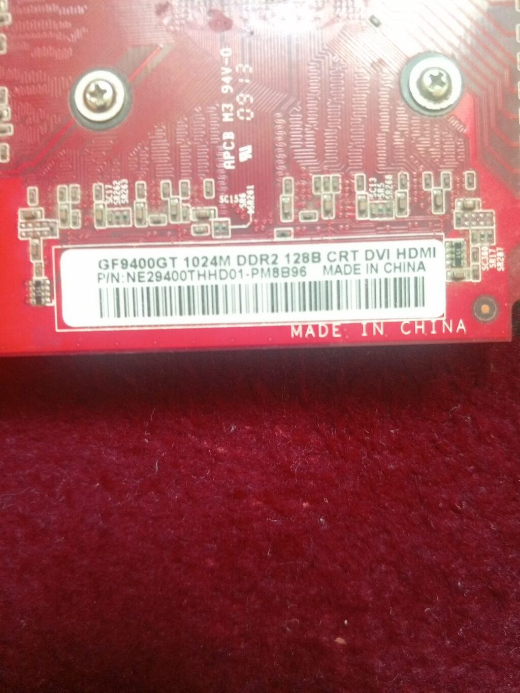 Nvıdıa GeForce 9400 GT videokart - Model: GF9400GT - Yaddaş: 1024 MB — Qrafik kartlar, Bərdə (4)