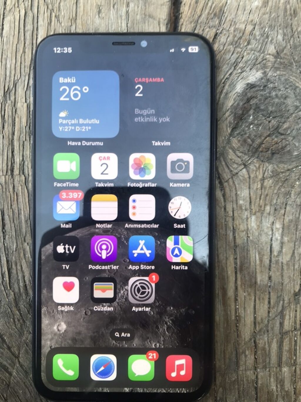IPhone X, 256 GB, Qara, Face ID — Apple iPhone, Bərdə (2)