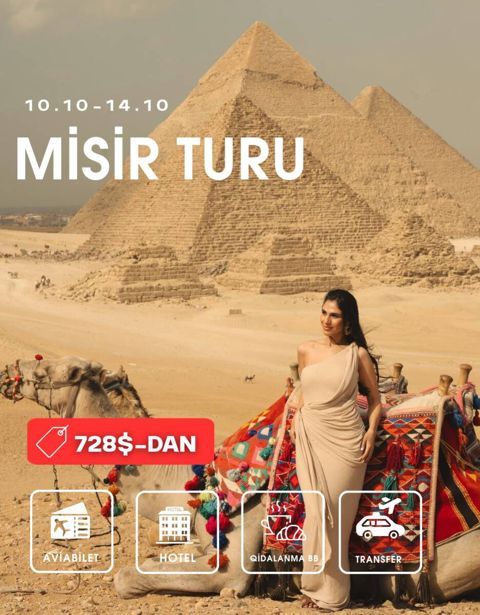 Misir Turu Şarm Əl Şeyx - 10-14.okyabr (4 gecə 5 gün) — Bakı