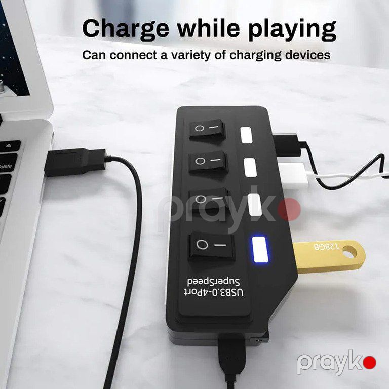 USB 3.0 HUB ultra speed 3 və 4 portlu — Periferik cihazlar, Bakı (2)