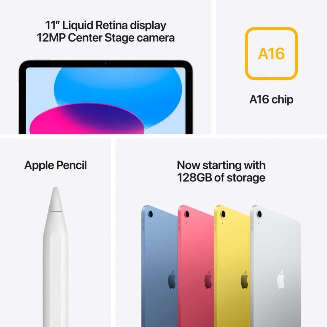 Apple iPad A16 128 Wi-Fi — Planshetlər, Bakı (5)