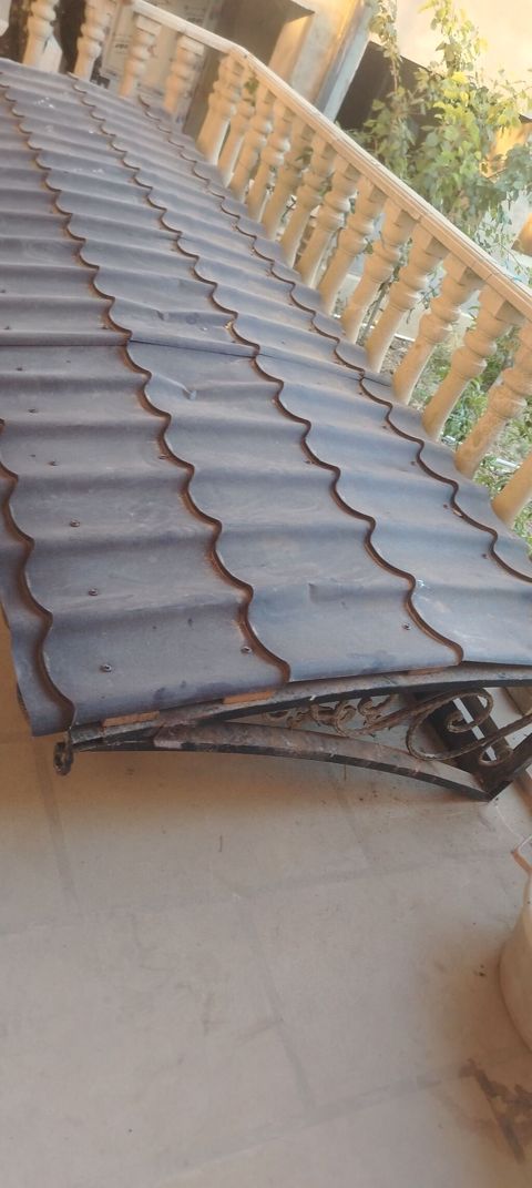 Metal karkaslı dekorativ dəmir çardaq/üstlük - Material: qalın metal — Bakı