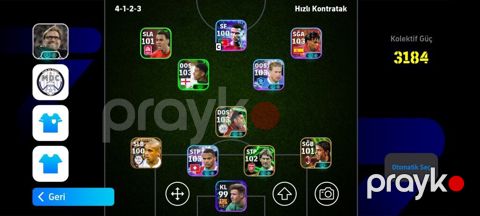 Məhsul: eFootball mobil oyunu üçün yüksək reytingli hesab/komanda — Digah