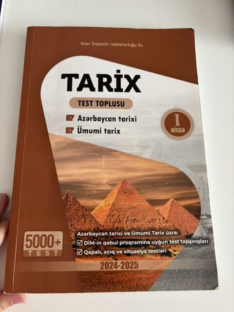 Məhsul: “Tarix – Test Toplusu” (I hissə) - Mövzular: Azərbaycan — Masazır