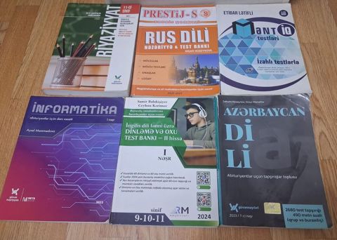 Abituriyent və şagirdlər üçün fənn və test vəsaitləri toplusu Paketdə — Bakı